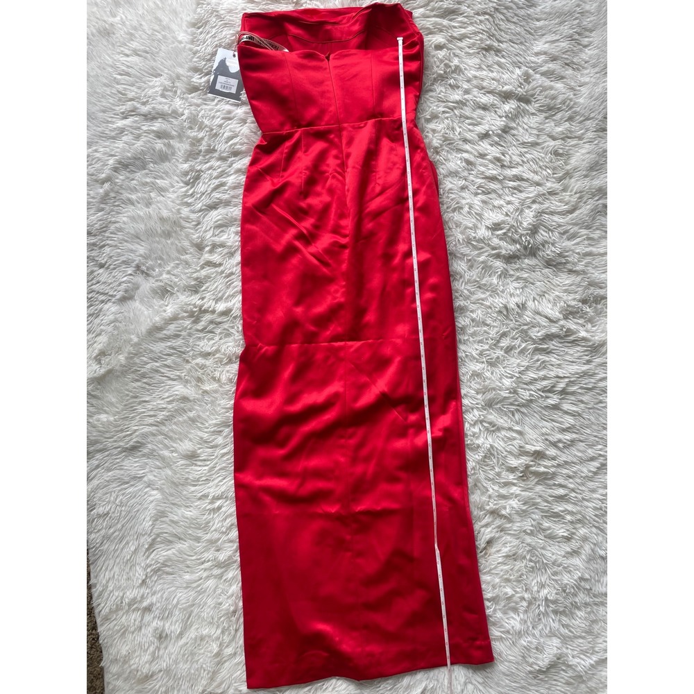 House of CB Adrienne Satin Strapless Maxi Dress - Picture 10 of 11